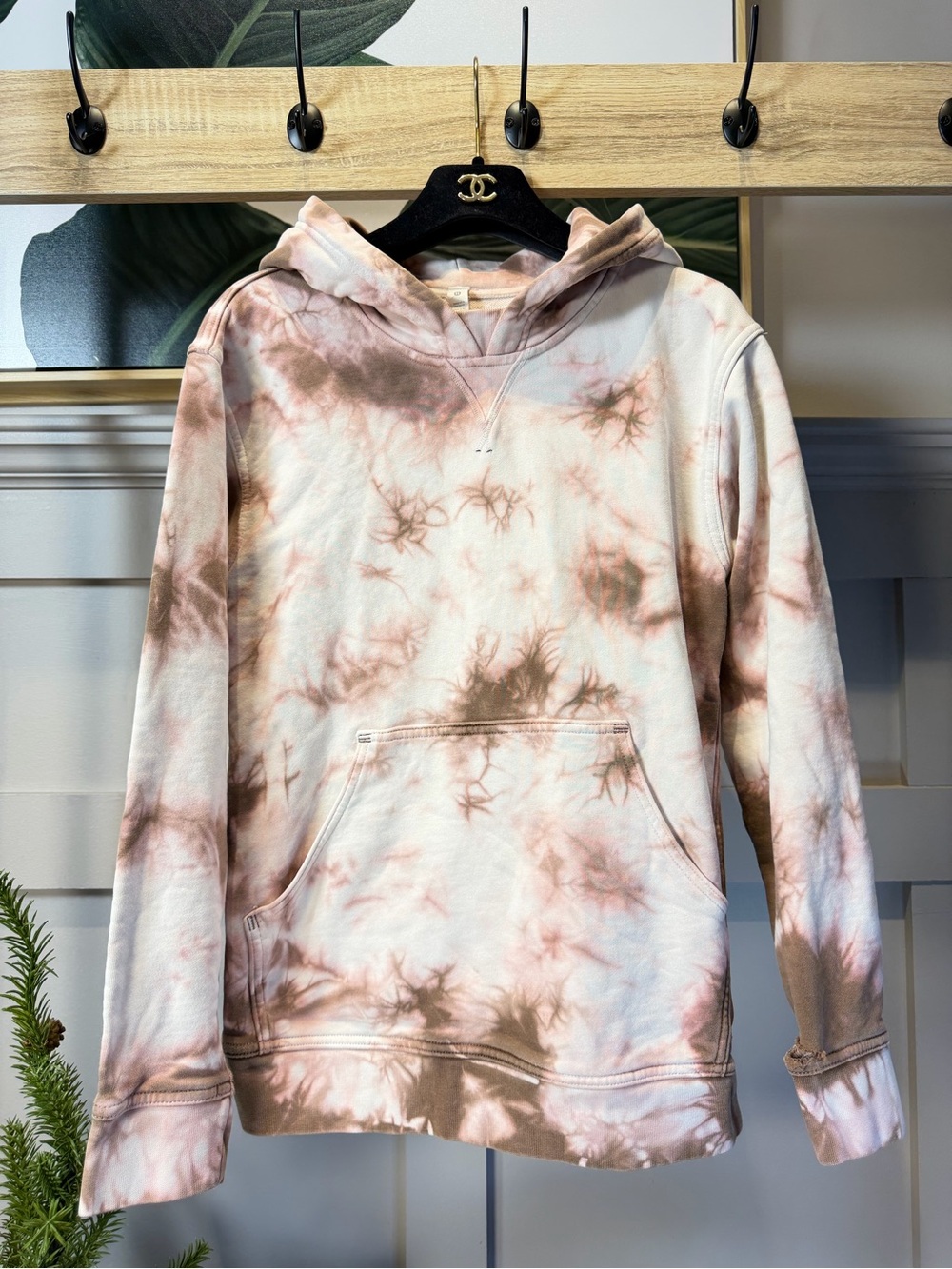 lululemon athletica Women's Tie-Dye Hoodie in Cream and Brown - Picture 1 of 10
